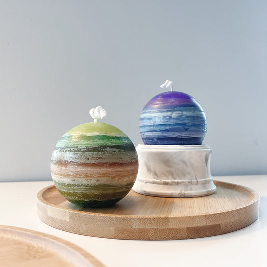 Layered Planet Candle